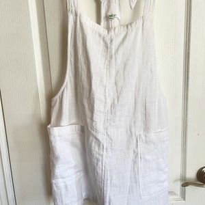 American Eagle White Overalls